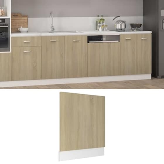 Vidaxl Πρόσοψη Πλυντηρίου Πιάτων Sonoma Δρυς 59,5x3x67 Εκ. Μοριοσανίδα image 0
