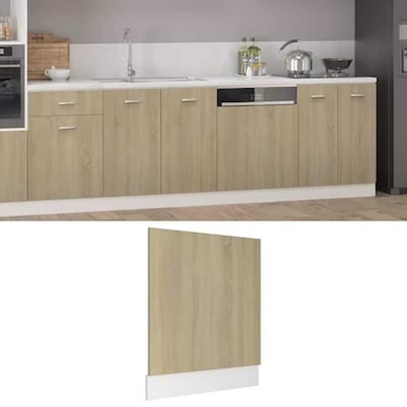 Vidaxl Πρόσοψη Πλυντηρίου Πιάτων Sonoma Δρυς 59,5x3x67 Εκ. Μοριοσανίδα