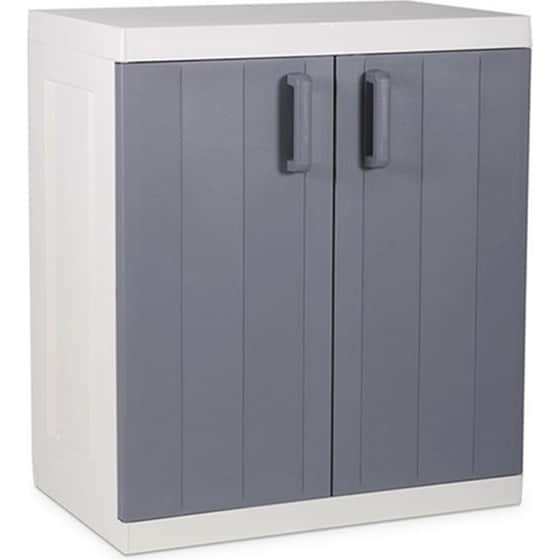 Ντουλάπα Toomax Δίφυλλη Πλαστική 89x54x96cm - Γκρι/Ανθρακί image 0