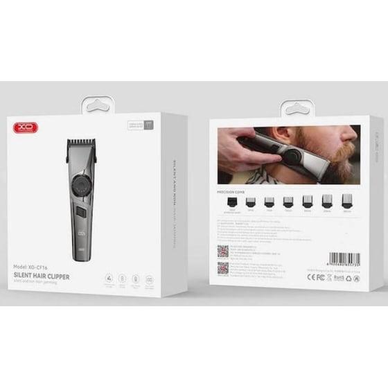 XΟ CF16 Κουρευτική Μηχανή Επαναφορτιζόμενη Γκρι image 4