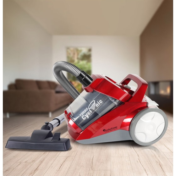 TURBOTRONIC TT-CV04 1400 W με Κάδο 4 L Κόκκινη Ηλεκτρική Σκούπα image 3