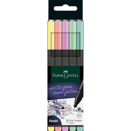 Μαρκαδόροι Γραφής Faber Castell Grip Finepen Pastel 0.2 mm (5 Τεμάχια)