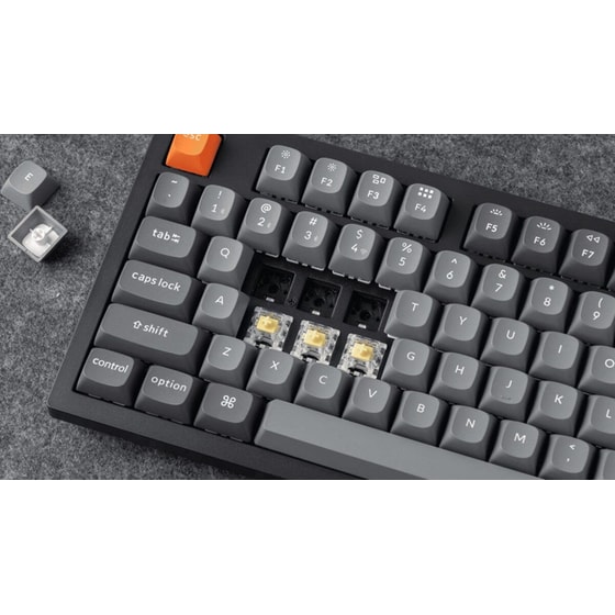 Keychron K8 Max (k8m-j1) Gaming Μηχανικό Ενσύρματο/Ασύρματο Bluetooth Πληκτρολόγιο με Gateron Red μηχανικοί διακόπτες και RGB φωτισμό Μαύρο (US) image 1