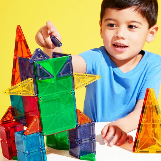 Magna-Tiles® Combo Μαγνητικό Παιχνίδι Κατασκευών - 62 Κομμάτια (244062CO) image 1