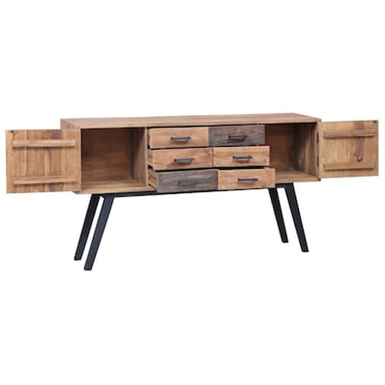 Vidaxl Μπουφές 140 X 30 X 75 Εκ. Από Μασίφ Ξύλο Teak image 4