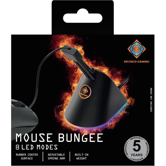 Deltaco Mouse Bungee με RGB Φωτισμό - Μαύρο image 5