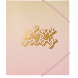 Φάκελος Πρεσπάν Papermint με Λάστιχο Glow Baby Galaxy Girl