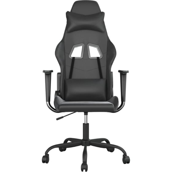 Καρέκλα Gaming VIDAXL 3143649 με Ρυθμιζόμενα Μπράτσα από Τεχνητό Δέρμα - Μαύρη image 2