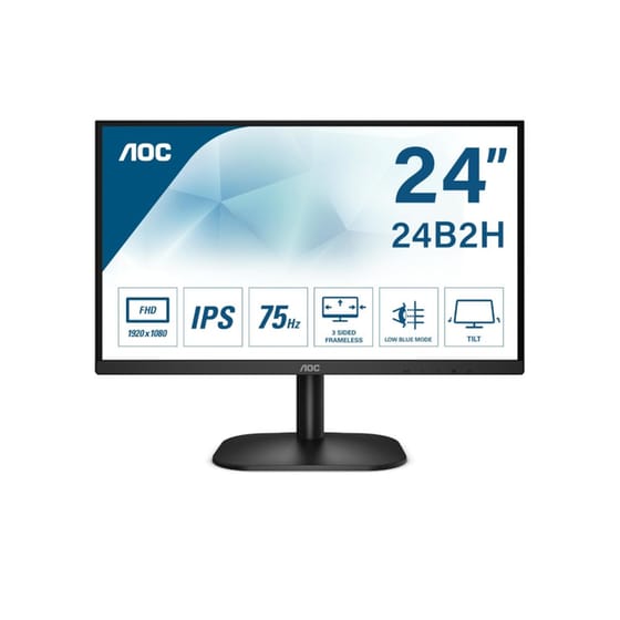 AOC B2 24B2XH Monitor 23.8'' FHD IPS Flat 75Hz 7ms image 1