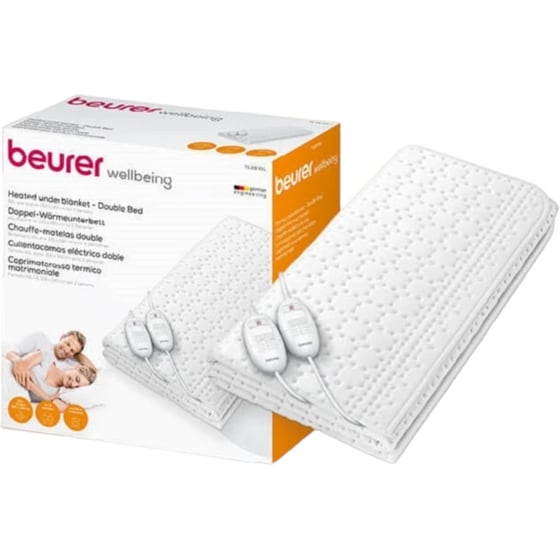 Ηλεκτρικό Υπόστρωμα BEURER Wellbeing TS26 XXL Διπλό Λευκό image 1