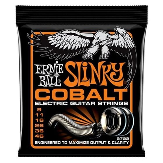 Σετ 6 Χορδές Ηλεκτρικής Κιθάρας Ernie Ball Cobalt Hybrid Slinky 009-046 image 1