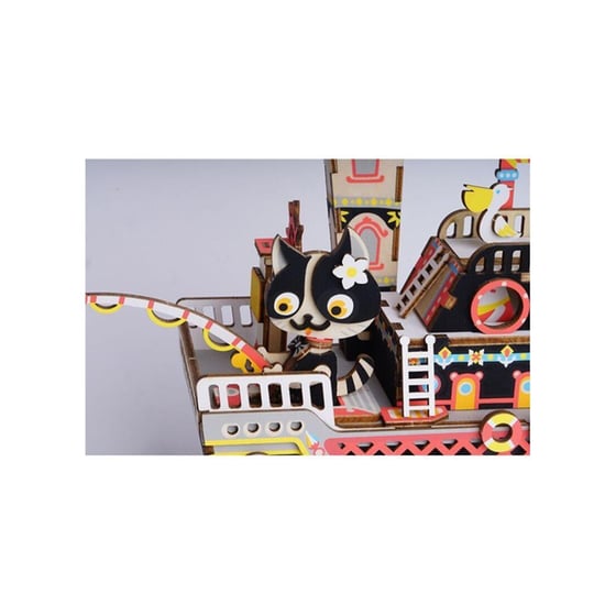 Σετ Κατασκευής Μουσικό Κουτί Γάτα που Ψαρεύει image 2