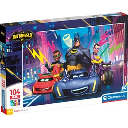 Παιδικό Παζλ Clementoni Supercolor: DC Comics Batwheels (104 Κομμάτια)