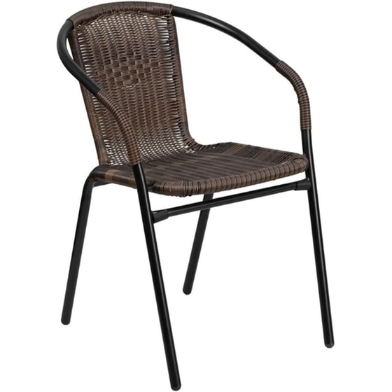 Πολυθρόνα Artelibre Rattan/Μέταλλο Mercury Καφέ/μαύρο image 0