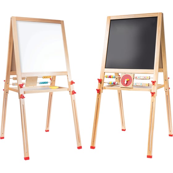 AS Magnet Box Ξύλινος Μαγνητικός Επιδαπέδιος Πίνακας 2 Όψεων Για 3+ Χρονών image 1