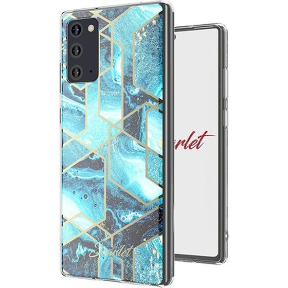 Θήκη Samsung Galaxy Note 20 - Ghostek Stylish Scarlet - Blue Waves image 0