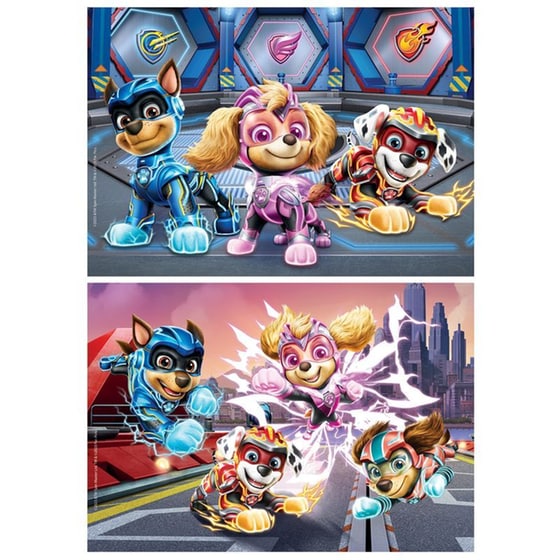 Παιδικό Παζλ Clementoni Super Color Nickelodeon Paw Patrol The Mighty Movie (2x60 Κομμάτια) image 1