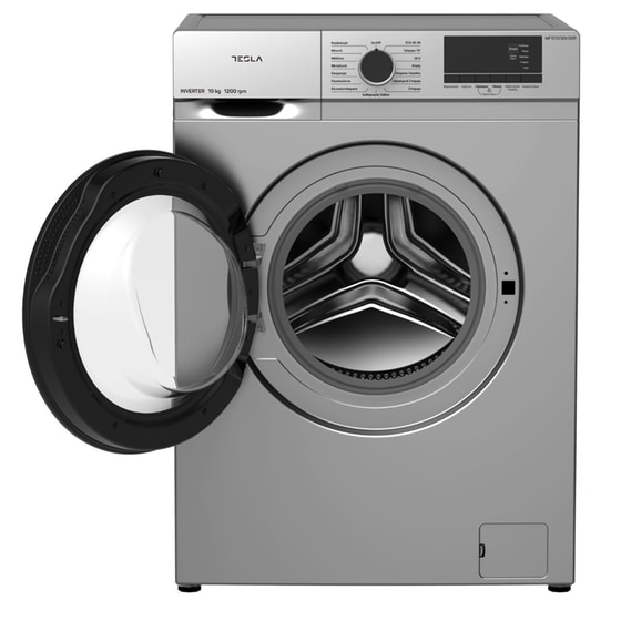 TESLA WF101230KSGR 10 kg 1.200 Στροφές Ασημί Πλυντήριο Ρούχων image 5
