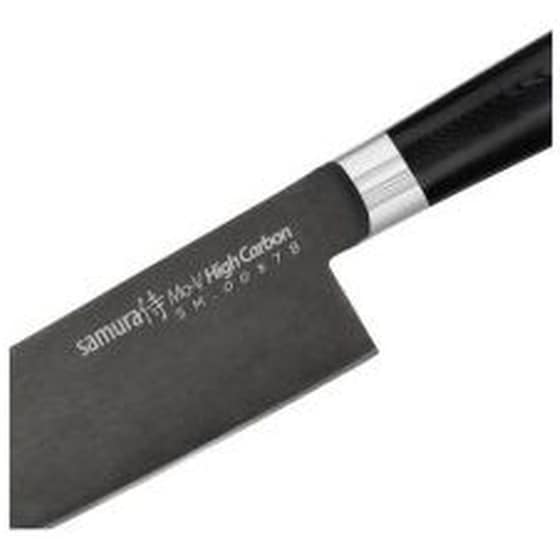 Μαχαίρι Chef Samura Mo-v Stonewash από Ανοξείδωτο Ατσάλι 24 cm - Μαύρο image 1