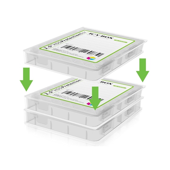 Icy Box IBAC6251 Θήκη Σκληρού Δίσκου 2.5" Διάφανο image 4