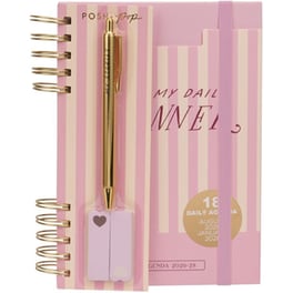 Ημερολόγιο Ημερήσιο Posh+Pop 18Μ 26-27 Pink Stripes