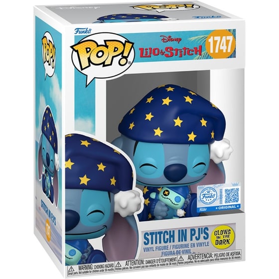 Funko Pop! Disney: Lilo & Stitch - Stitch in PJ's (Glows in The Dark) (Special Edition) #1747 image 1