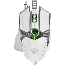 Meetion M990s RGB Gaming Ενσύρματο Ποντίκι Λευκό