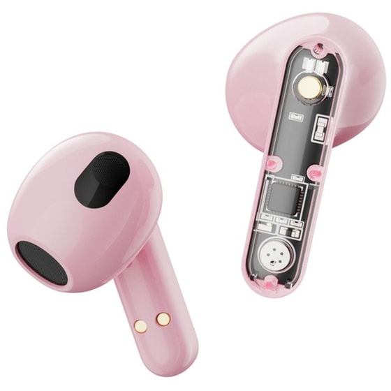 Ακουστικά Bluetooth Streetz T150 - Transparent Pink image 4