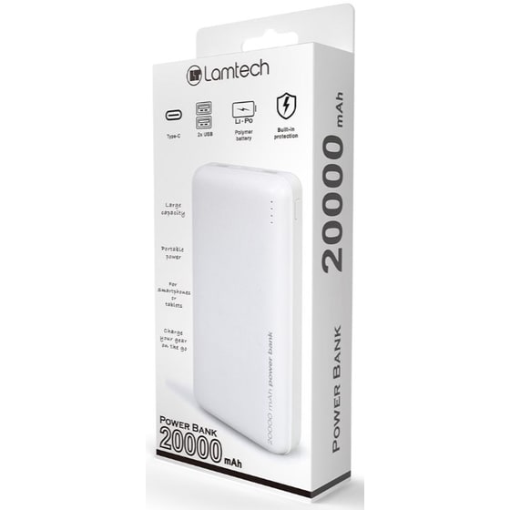 Powerbank Lamtech 2000mAh - Λευκό image 5