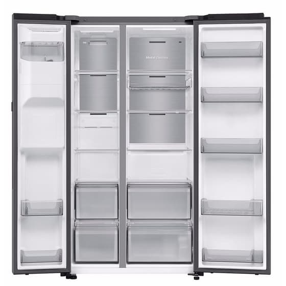 SAMSUNG RS90F64EETEF Bespoke AI Home No Frost 621 Lt Ασημί Ψυγείο Ντουλάπα image 3