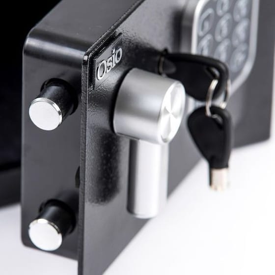 Χρηματοκιβώτιο Osio OSB-1723BL με Ηλεκτρονική Κλειδαριά 23 x 17 x 17 cm - Μαύρο image 3