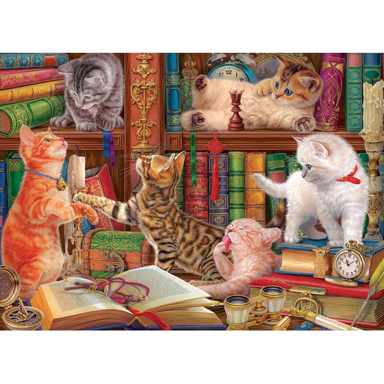 Παζλ Eurographics Kittens in the Library (1000 Κομμάτια) image 2