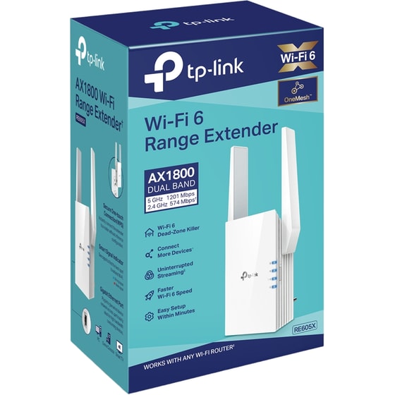 TP-Link RE605X Wi-Fi Extender Wi‑Fi 6 Dual Band (2.4 & 5 GHz) 1800Mbps image 4