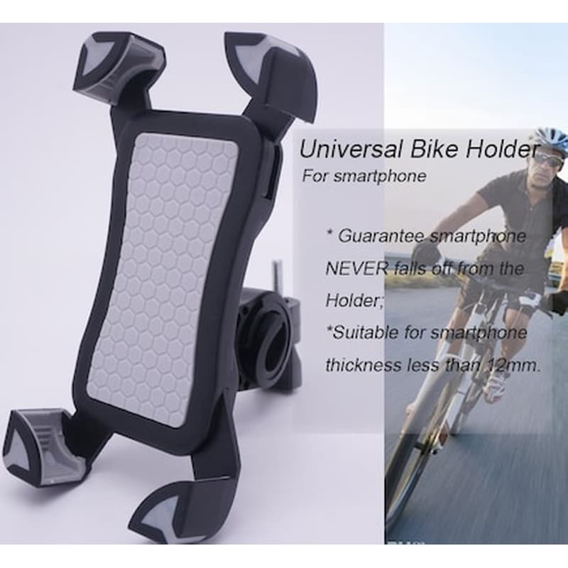 OEM Universal Grip Βάση Στήριξης Ποδηλάτου - Μηχανής Για 3,5 - 7 Ιντσών Smartphone - Gps