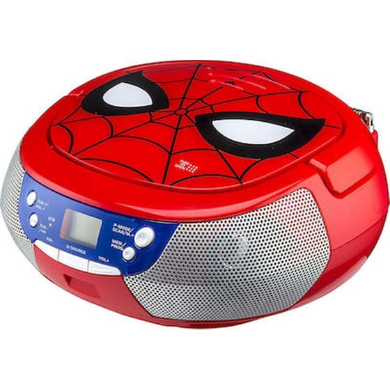 Φορητό Radio/CD Ekids Boombox Spiderman sm-430 - Κόκκινο image 0
