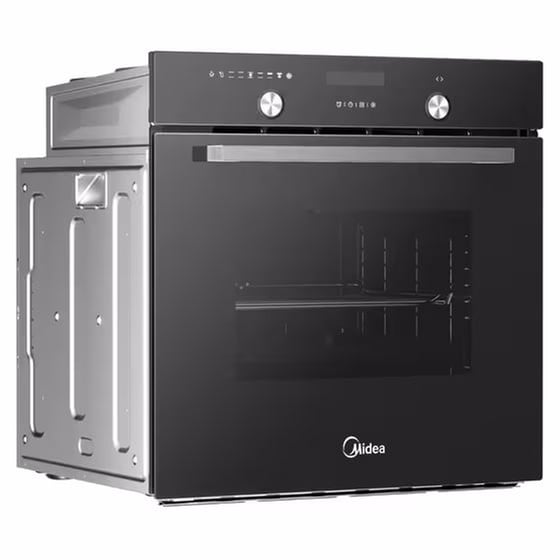MIDEA MBON5M90E5-BK 70 Lt Μαύρο Κρύσταλλο Εντοιχιζόμενος Φούρνος Άνω Πάγκου image 3