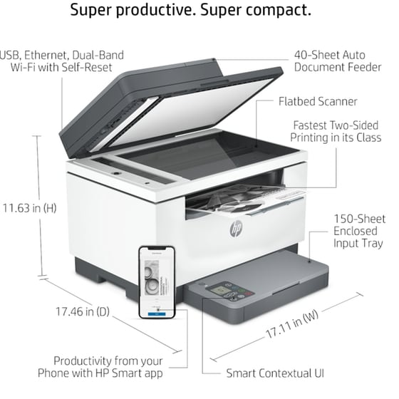HP LaserJet M234sdw Ασπρόμαυρο Πολυμηχάνημα Laser A4 με WiFi, USB, Ethernet (6GX01F) image 4
