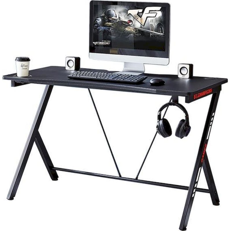NEXTDECO Γραφείο Gaming Nextdeco 13863 από MDF 120x60x75cm - Μαύρο
