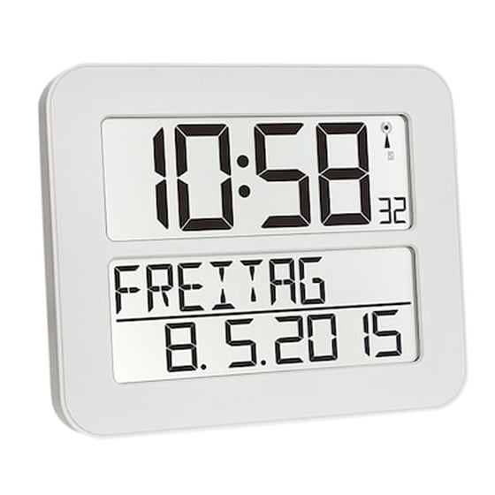 Ψηφιακό Ρολόι TFA Επιτραπέζιο 60.4512.0 - Λευκό image 0