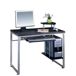 Γραφείο Υπολογιστή Woodwell από MDF 85x55cm - Wenge/Ασημί