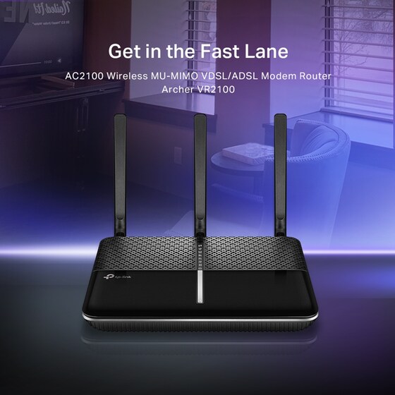 TP-LINK Archer VR2100 Ασύρματο VDSL2 Router Wi‑Fi 5 με 3 Θύρες Ethernet image 2