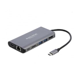 Docking Station Delock USB-C 4K – HDMI, DP, USB 3.0, SD, LAN