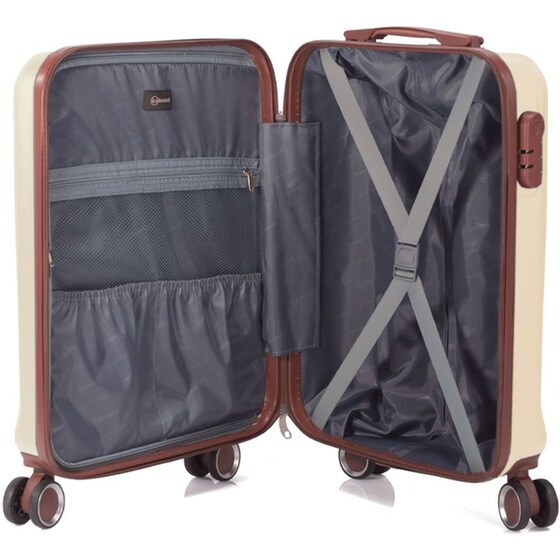 Βαλίτσα&nbsp;Μεγάλη&nbsp;Benzi&nbsp;Μπεζ 75cm image 3