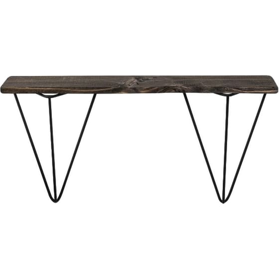 Ραφιέρα 24mall Gladiolo από Μέταλλο/Ξύλο 60x15x30 cm - Ανθρακί/Μαύρο image 0