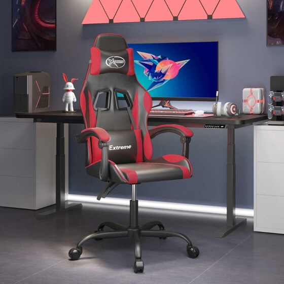 Καρέκλα Gaming VIDAXL 349568 από Τεχνητό Δέρμα - Μαύρο / Κόκκινο image 9