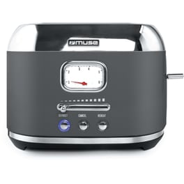 MUSE MS-120 DG 2 Θέσεων 1000W Γκρι Φρυγανιέρα