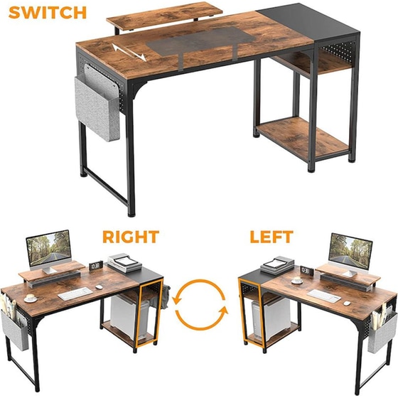 Γραφείο Υπολογιστή Eureka Ergonomic ZX-SS140B-RBB 140x60x76.2cm image 1