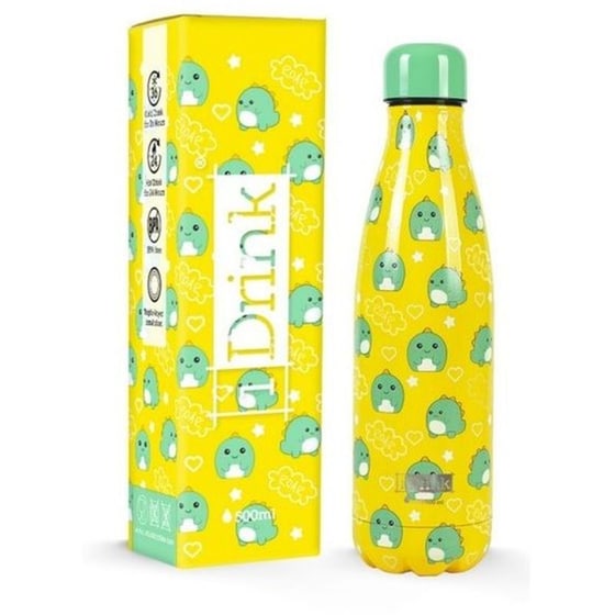 Παιδικό Μπουκάλι Θερμός i-Drink Yellow Dino 500 ml image 0