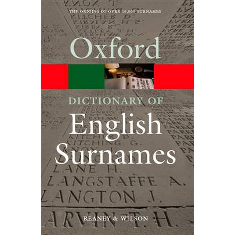 A Dictionary of English Surnames