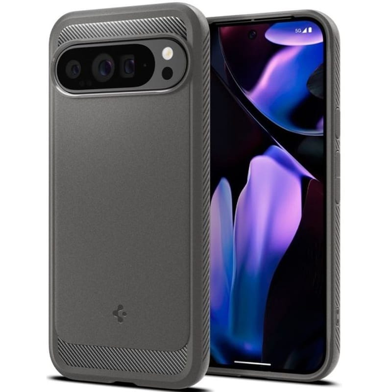 SPIGEN Θήκη Google Google Pixel 9 Pro XL - Spigen Rugged Armor - Marble Gray